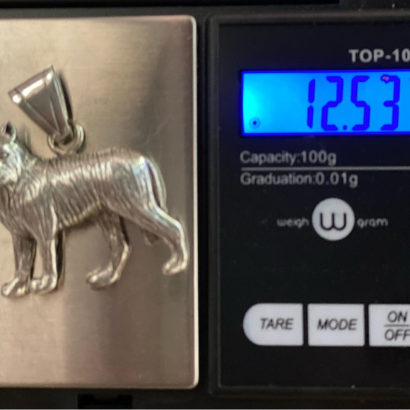VTG Glen Sandoval Sterling Wolf Pendant (Final Price) - Picture 5 of 5